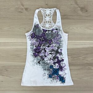 bongo grunge cross top